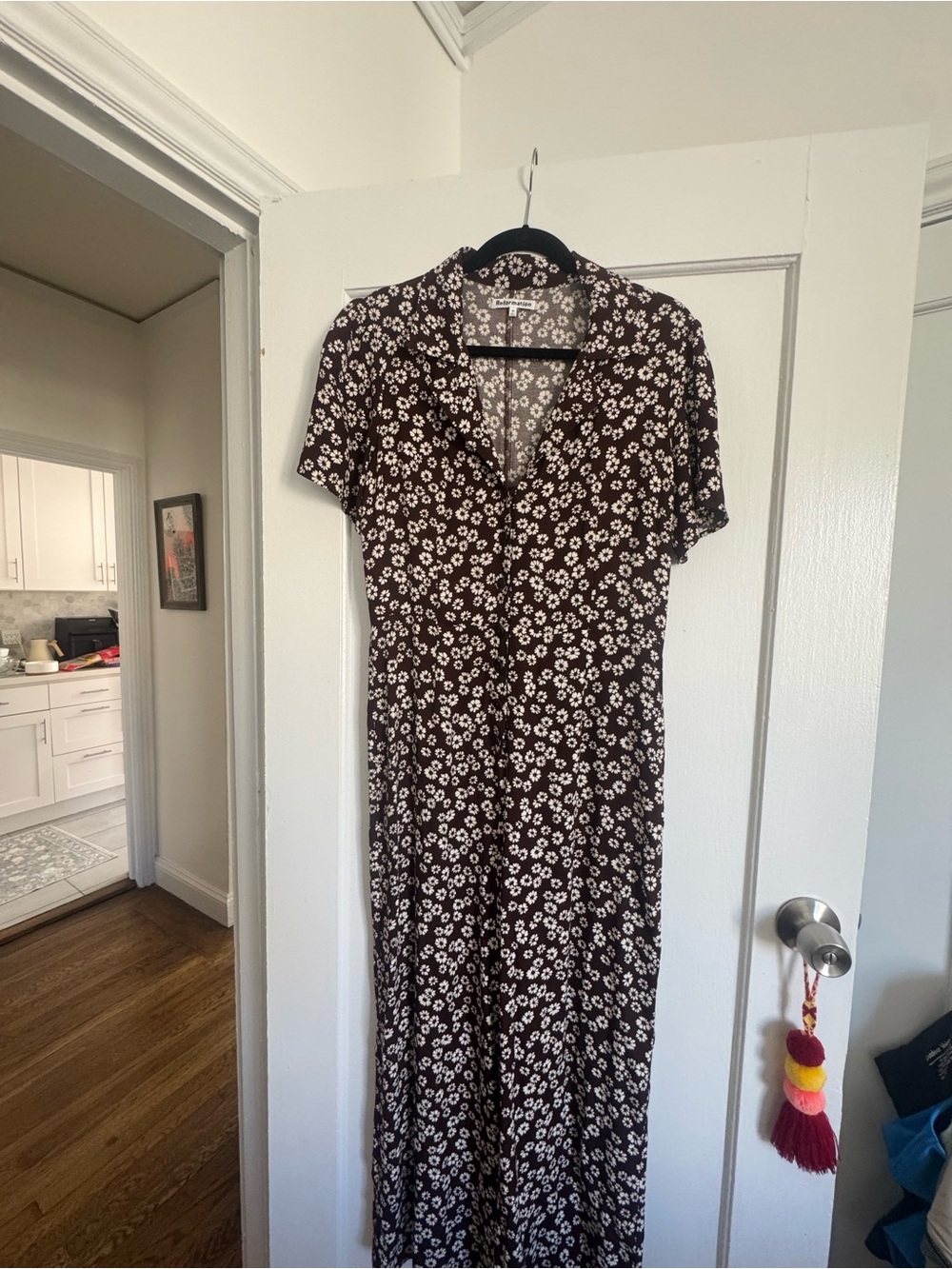 Reformation Bev Floral Jumpsuit